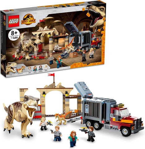 LEGO Jurassic World Dominion T. rex & Atrociraptor Dinosaur Breakout 76948