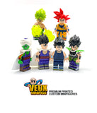 Dragon Balls Z custom minifigures set of 5