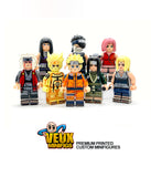 Naruto anime custom minifigure set of 8